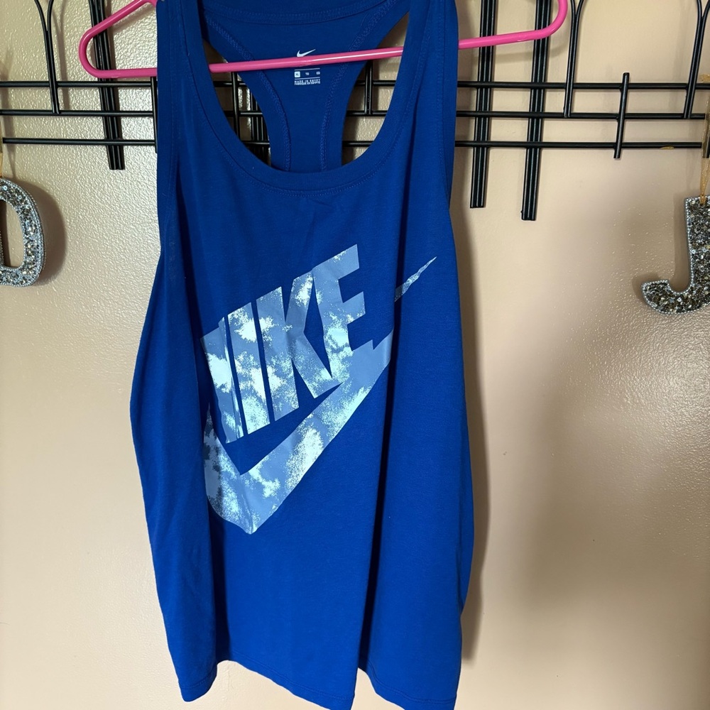 Nike Tee blue athletic tank top size XL